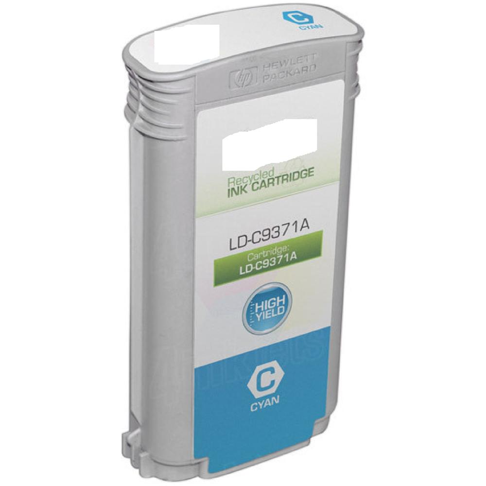 Cartuccia Compatibile Per Hp 72 C9371a Ciano Per Hp Designjet T1100,t1200,t1300,t2300 72 130ml Dye - Foto 1