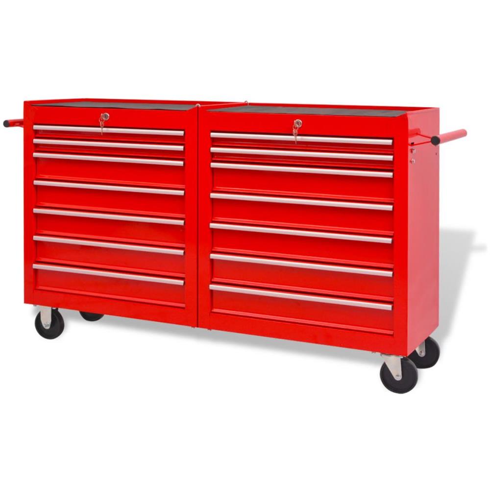 Scatola Portautensili Carrello 3 in 1 Set con 4 Cassetti
