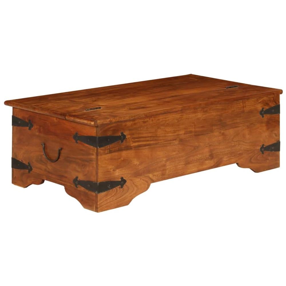 Tavolino da Salotto in Legno Massello 110x60x45 cm - Foto 1