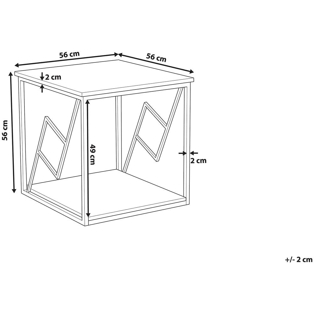 Tavolino Basso In Color Noce Scuro Forres - Foto 2