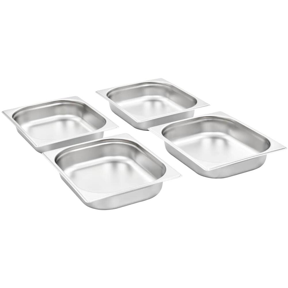 Contenitori Per Alimenti 4 Pz Gn 1/2 65 Mm In Acciaio Inox - Foto 2