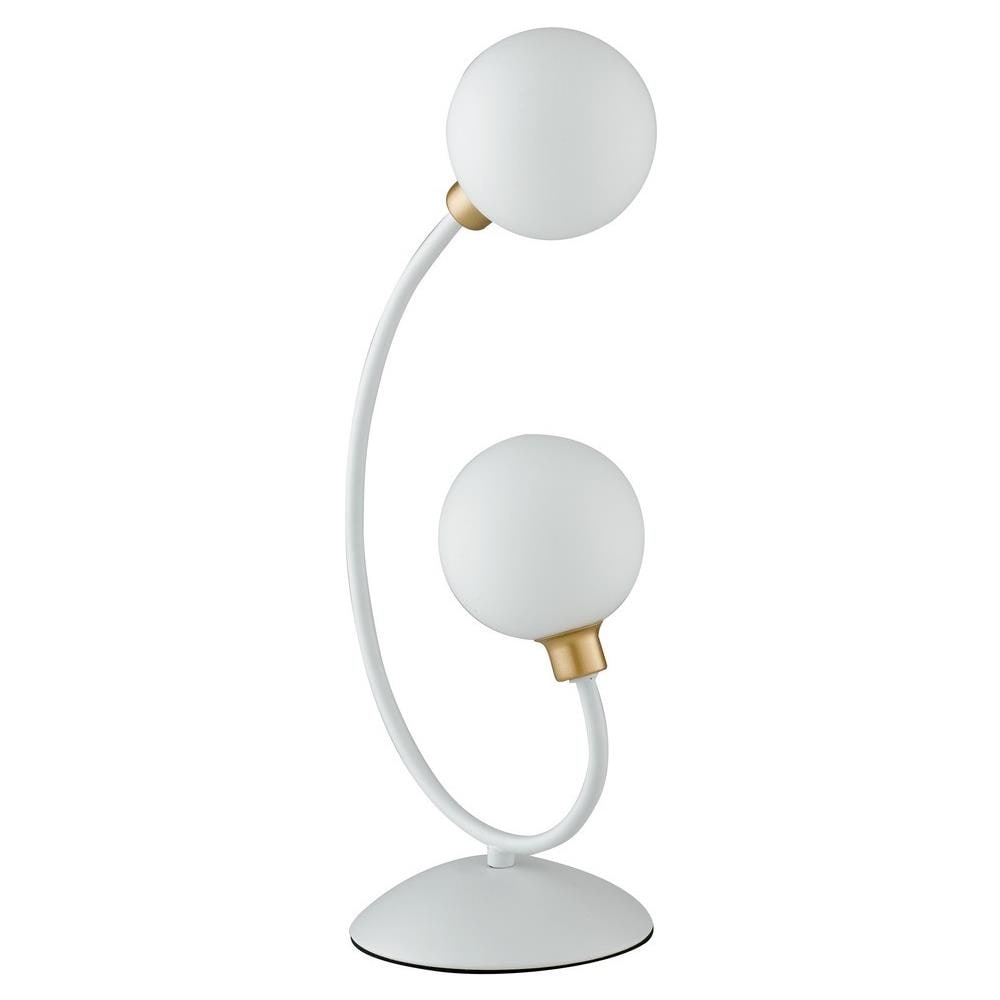 Lampada Da Tavolo Lume Aida Bianco / oro 2xg9 18x45cm - Foto 2