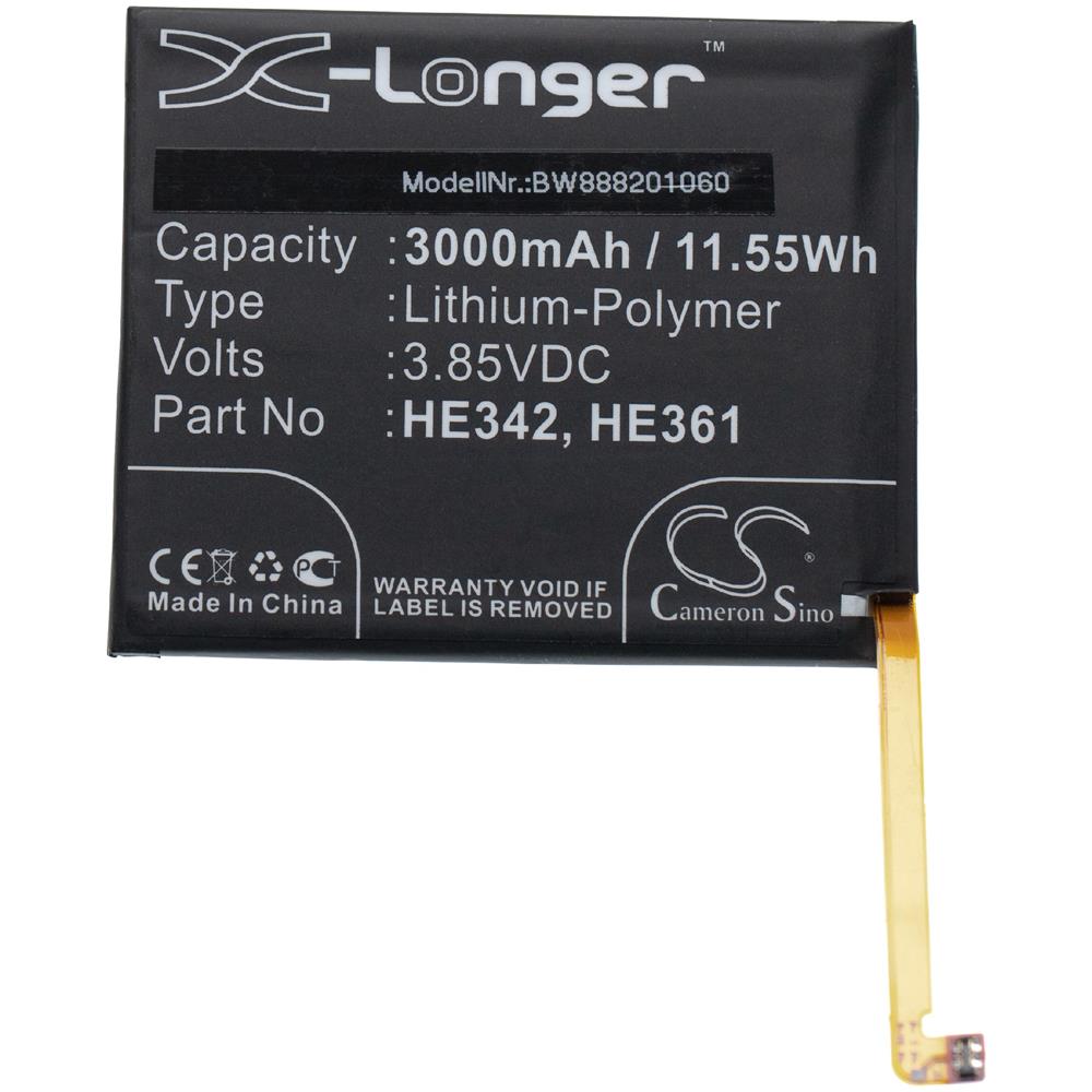 Batteria Sostituisce Nokia He342, He361 Per Smartphone Cellulare Telefono Cellulari (3000mah, 3.85v, Li-poly) - Foto 1