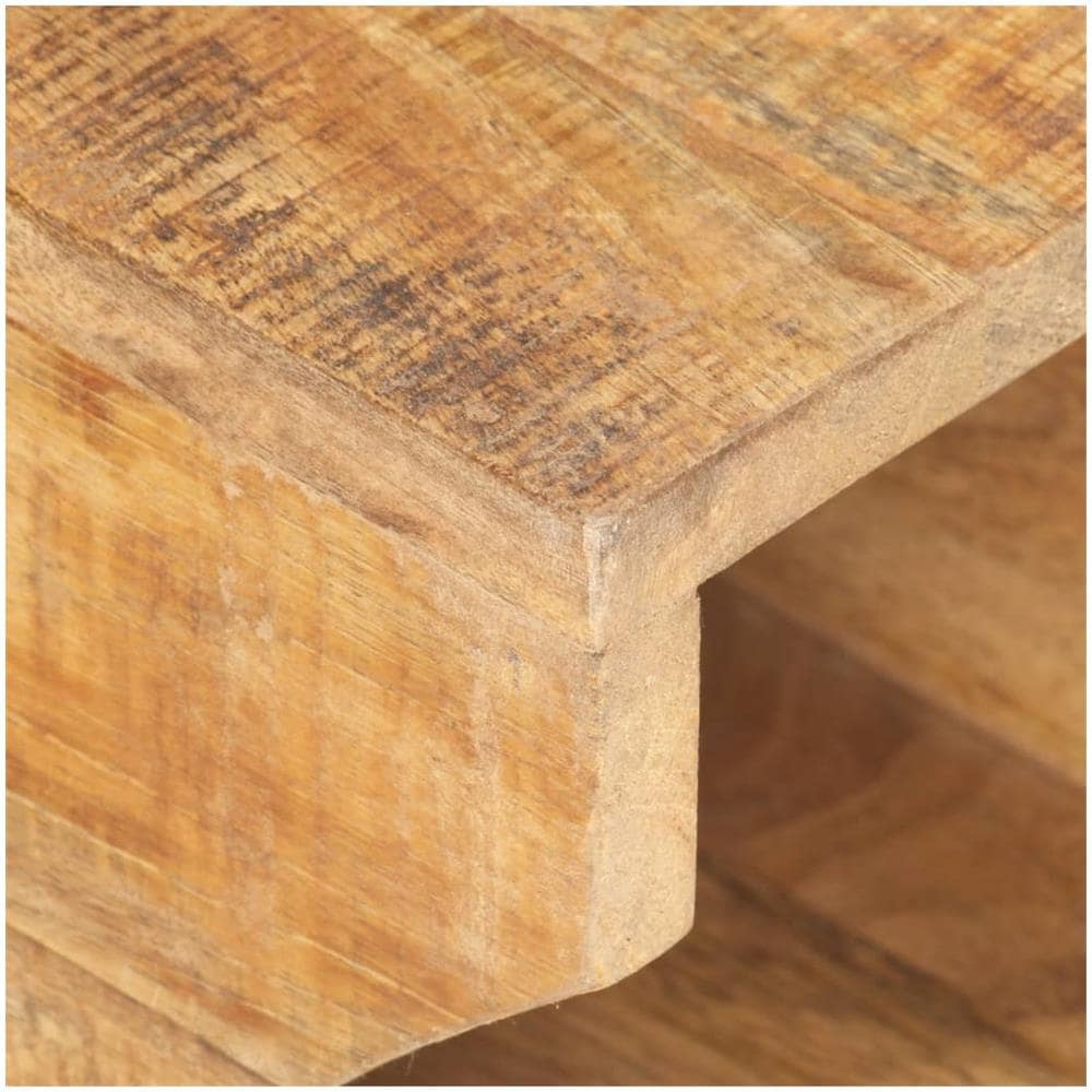 Supporto Bicicletta Da Parete 35x25x25 Cm In Legno Mango Grezzo - Foto 2