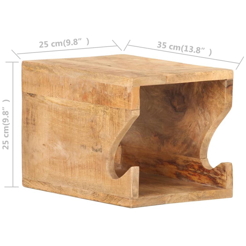 Supporto Bicicletta Da Parete 35x25x25 Cm In Legno Mango Grezzo - Foto 8