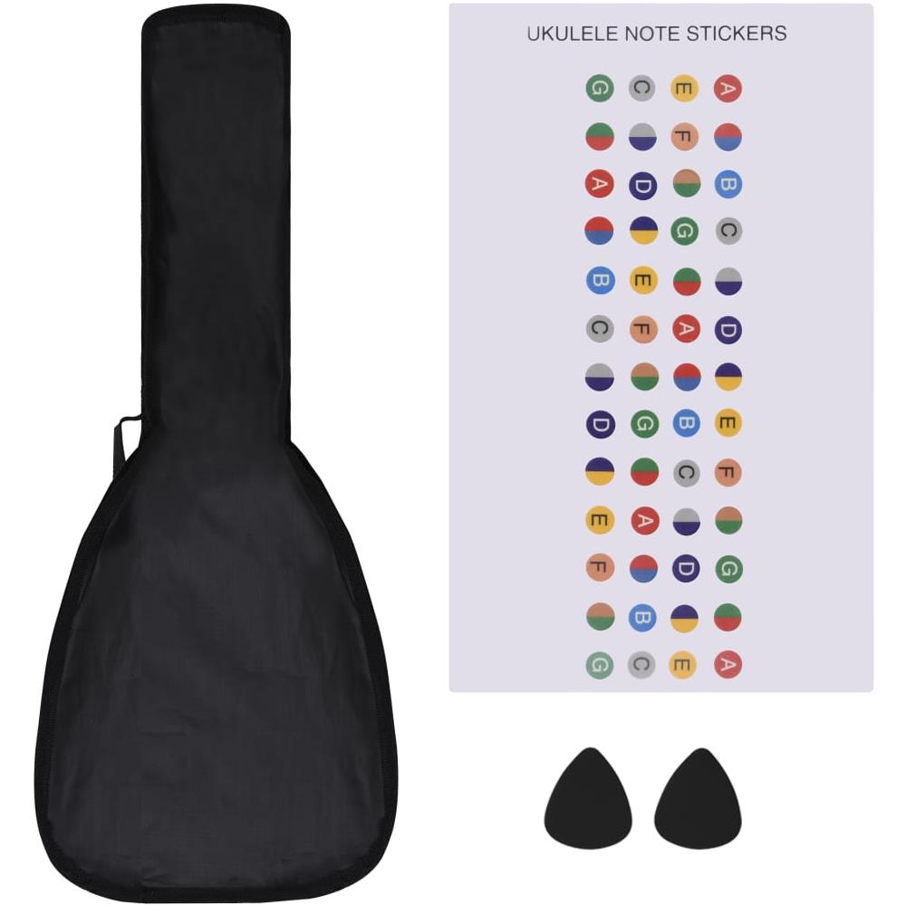 Set Ukulele Soprano con Borsa per Bambini Nera 21"" - Foto 2