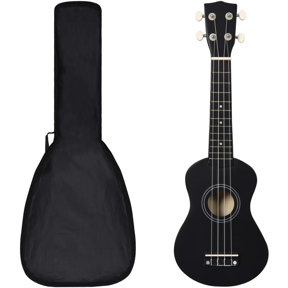 Set Ukulele Soprano con Borsa per Bambini Nera 21"" - Foto 1