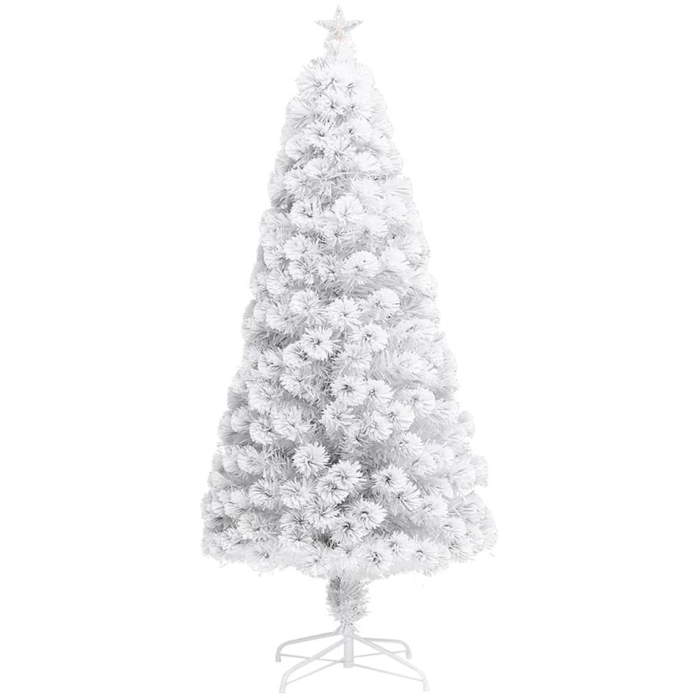 Albero Natale Artificiale Con Led Bianco 150 Cm In Fibra Ottica - Foto 3