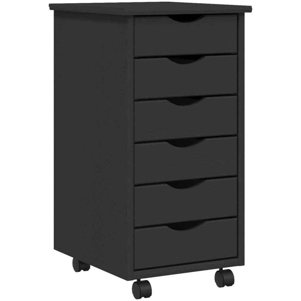 Armadietto Rotante con Cassetti MOSS Grigio Legno Massello Pino - Foto 2