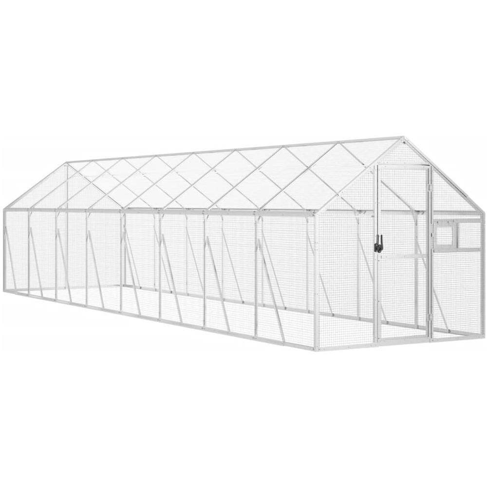 Voliera Argento 1,79x8x1,85 M In Alluminio - Foto 2