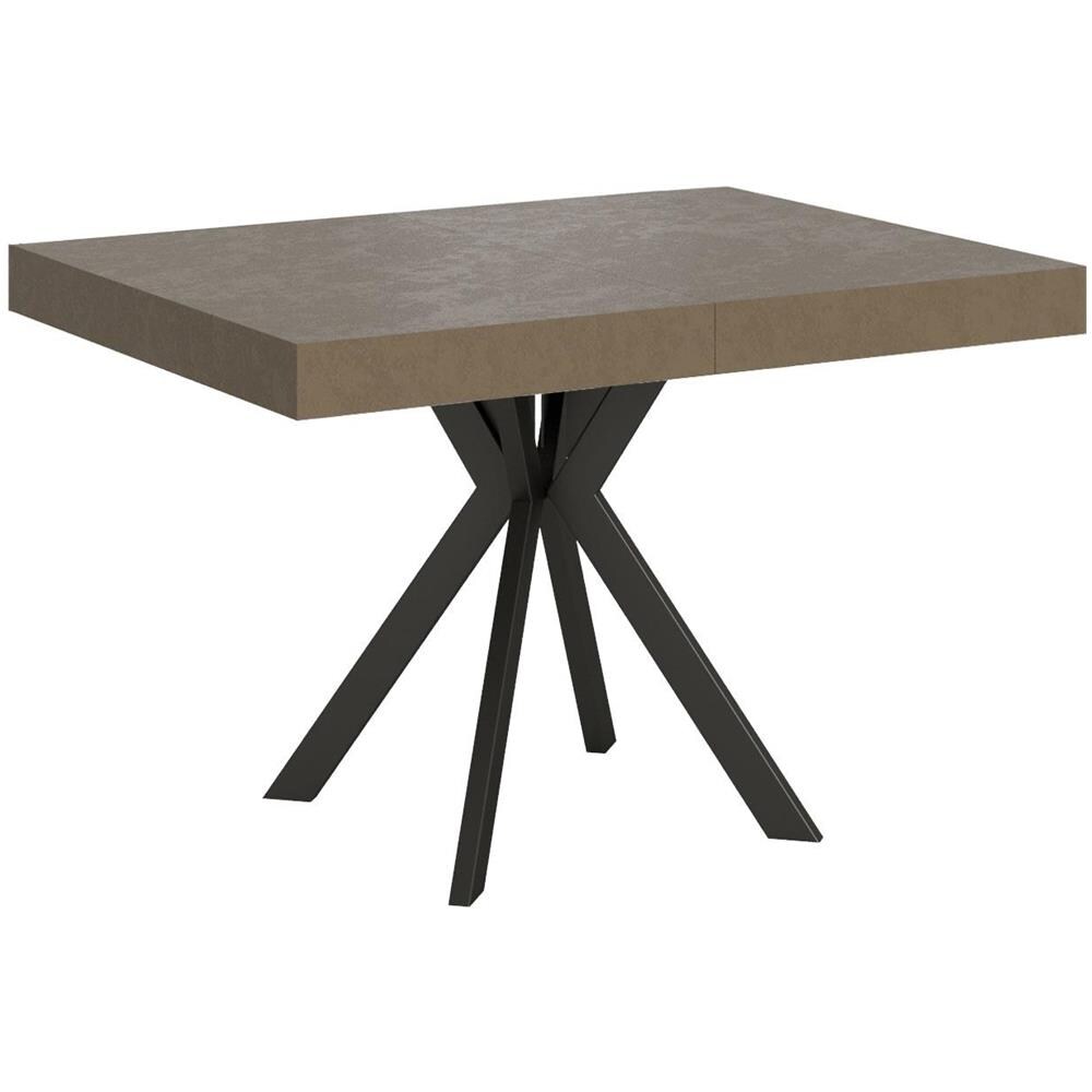 Tavolo allungabile 90x120/224 cm Dolcezza tortora gambe antracite - Foto 1