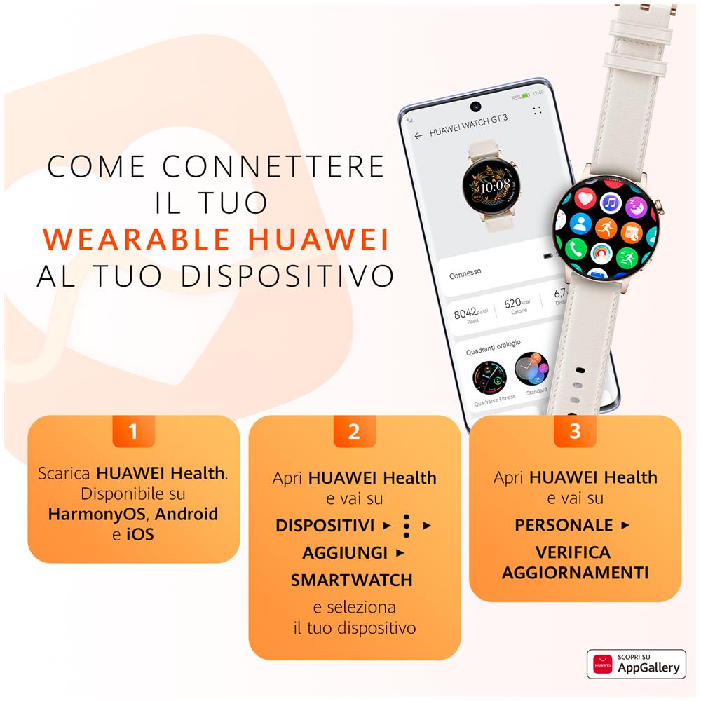 WATCH GT 3 Pro 3,63 cm (1.43") AMOLED 46 mm Digitale 466 x 466 Pixel Touch screen 4G Titanio GPS (satellitare) - Foto 7