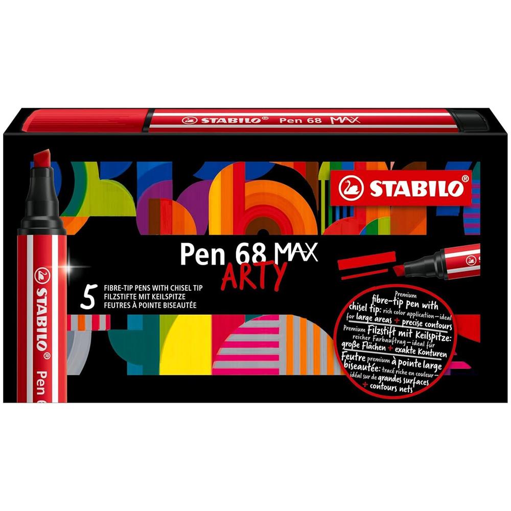 Pen 68 MAX - Pennarello Premium a tratto doppio (1 + 5 mm) - Confezione da 5 - Blu Oltremare - Foto 9