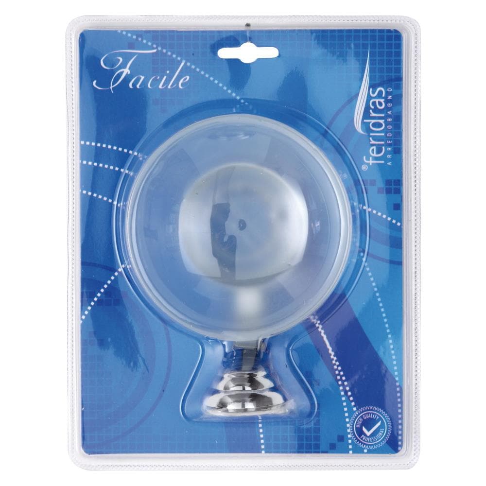 Portasapone in acciaio cromo e vetro satinato linea Facile - Foto 4