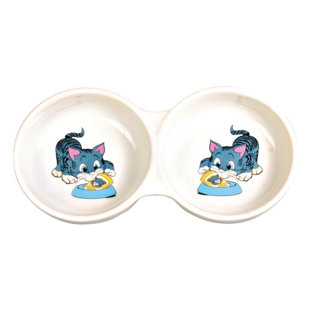 Ciotola Doppia In Ceramica - Foto 2