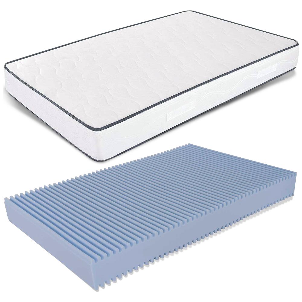 Materasso Una Piazza E Mezza In Poliuretano Alto 18 Cm Water Foam Non Sfoderabile 120x190. Modello: Primavera H 18 - Foto 1