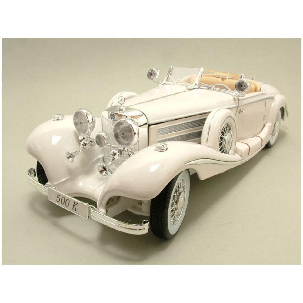 Maisto Mercedes Benz 500 K Type 1936 Specialroadster 1:18 Bianco Premier Edition - Foto 1