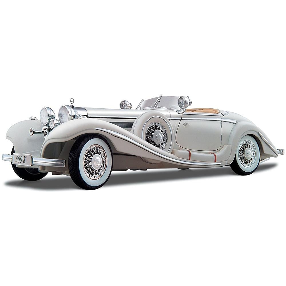 Maisto Mercedes Benz 500 K Type 1936 Specialroadster 1:18 Bianco Premier Edition - Foto 7