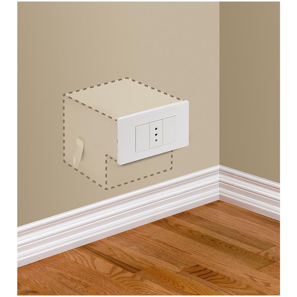 Cassaforte Invisibile A Muro Finta Presa Di Corrente Elettrica A Chiave Con Cassetto E Vano Technomax Sm / 2 - Foto 2