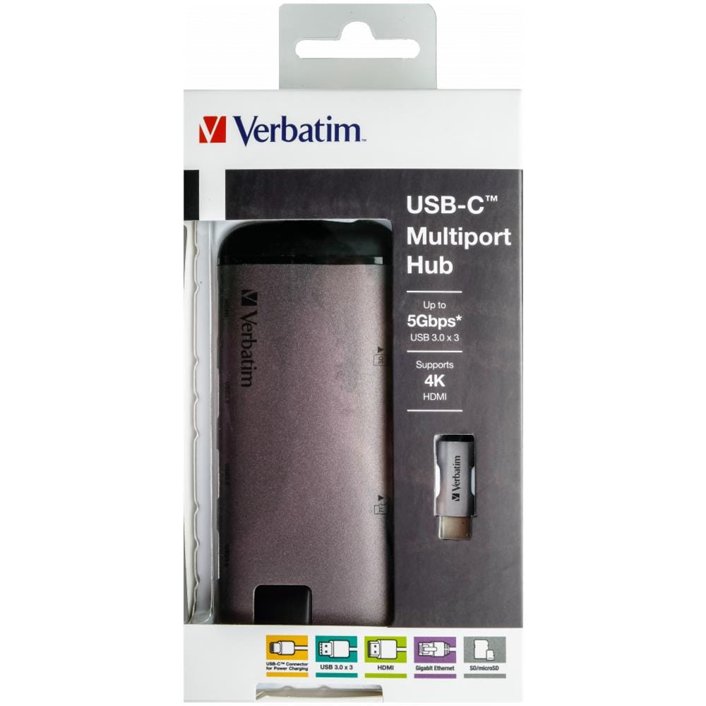 USB-C adatt. USB 3.1 GEN 1 USB 3.0 + HDMI + SDHC + Mi - Foto 1