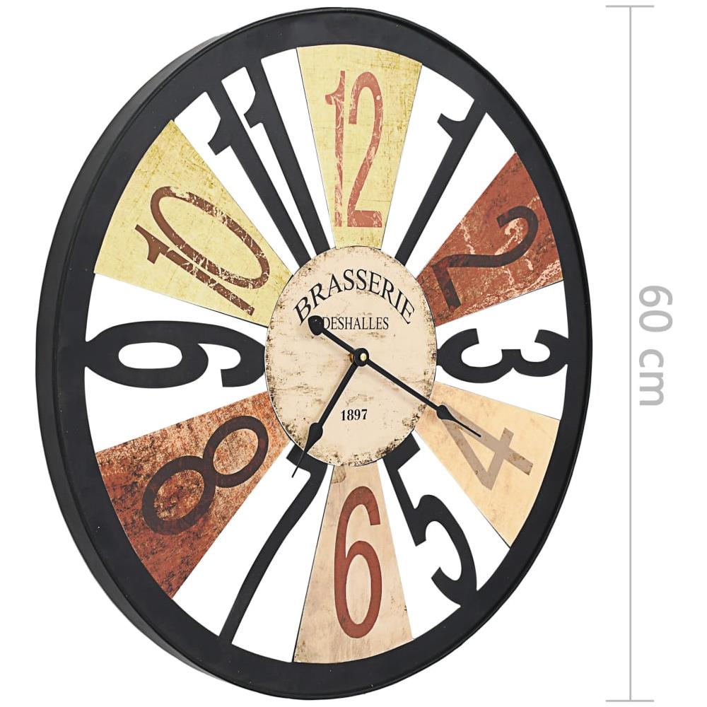 Orologio Da Parete In Metallo 60 Cm Multicolore - Foto 6