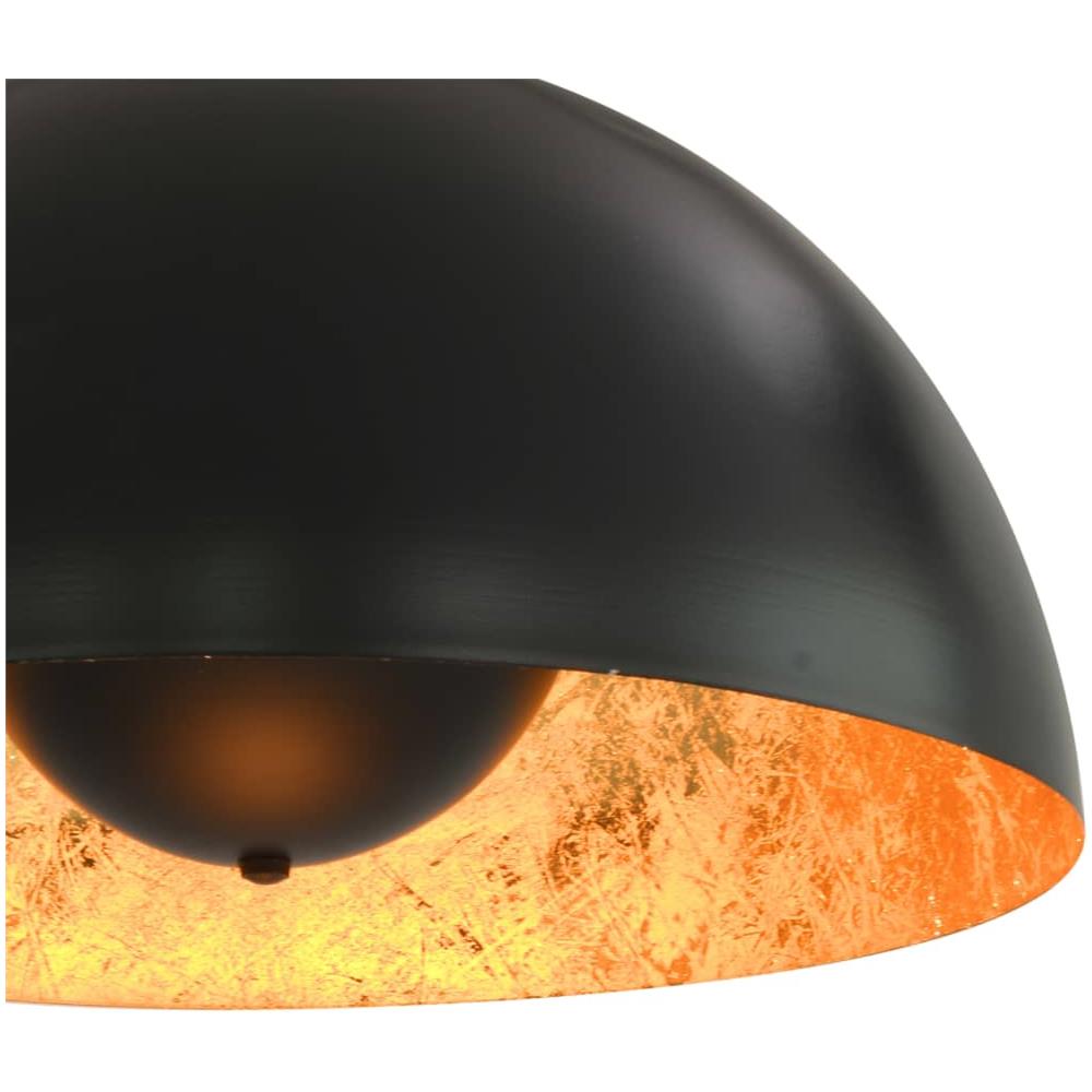 Lampadari 2 pz Nero e Oro Semi-Sferici 40 cm E27 - Foto 8