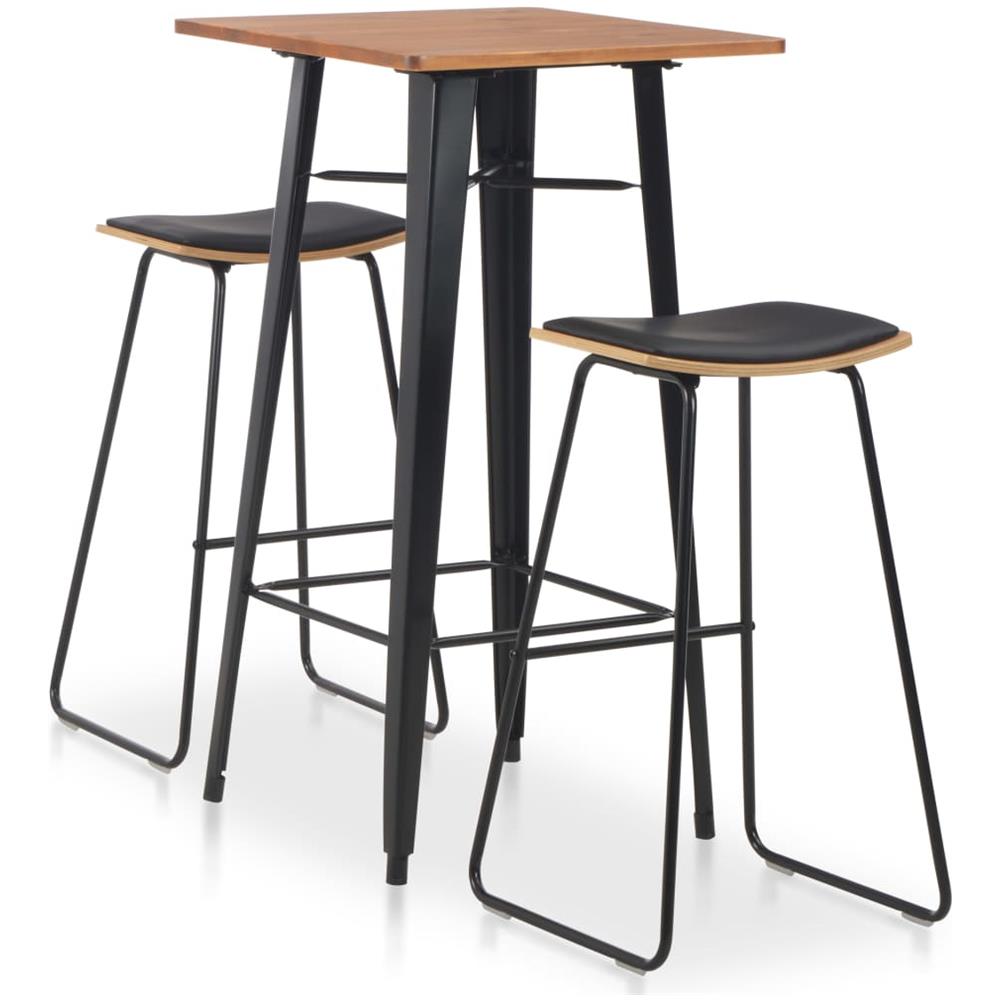 Set Da Bar 3 Pz Acciaio Nero - Foto 1