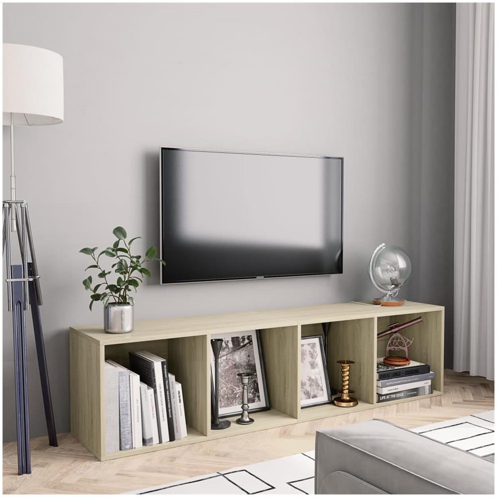 Libreria /Mobile TV Rovere Sonoma 143x30x36 cm - Foto 1