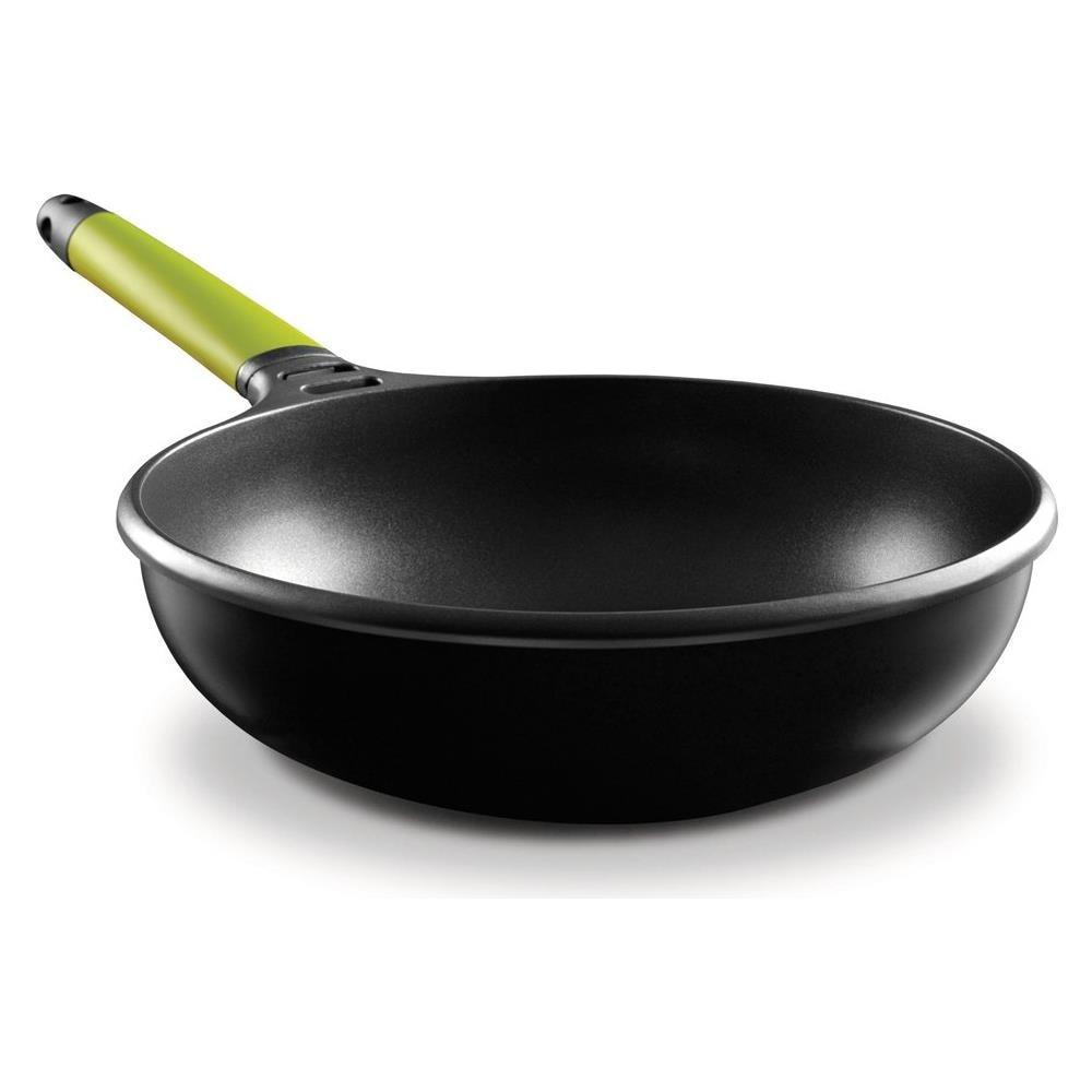 Castey Fundix 28 Cm - 4 Litre Nonstick Cast Aluminium Induction Wok With Kiwi Removable Handle - Foto 1