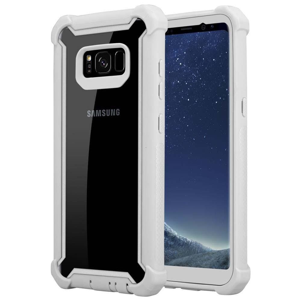 Custodia Compatibile Con Samsung Galaxy S8 In Grigio Betulla - Coperchio Protettivo 2 In 1 Con Bordo In Silicone Tpu E Retro In Vetro Acrilico - Foto 1