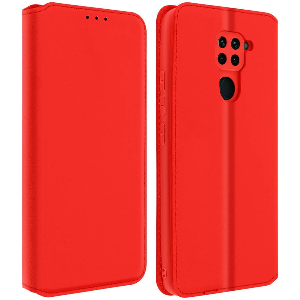 Custodia Xiaomi Redmi Note 9 Portacarte Funzione Supporto Similpelle Rosso - Foto 1