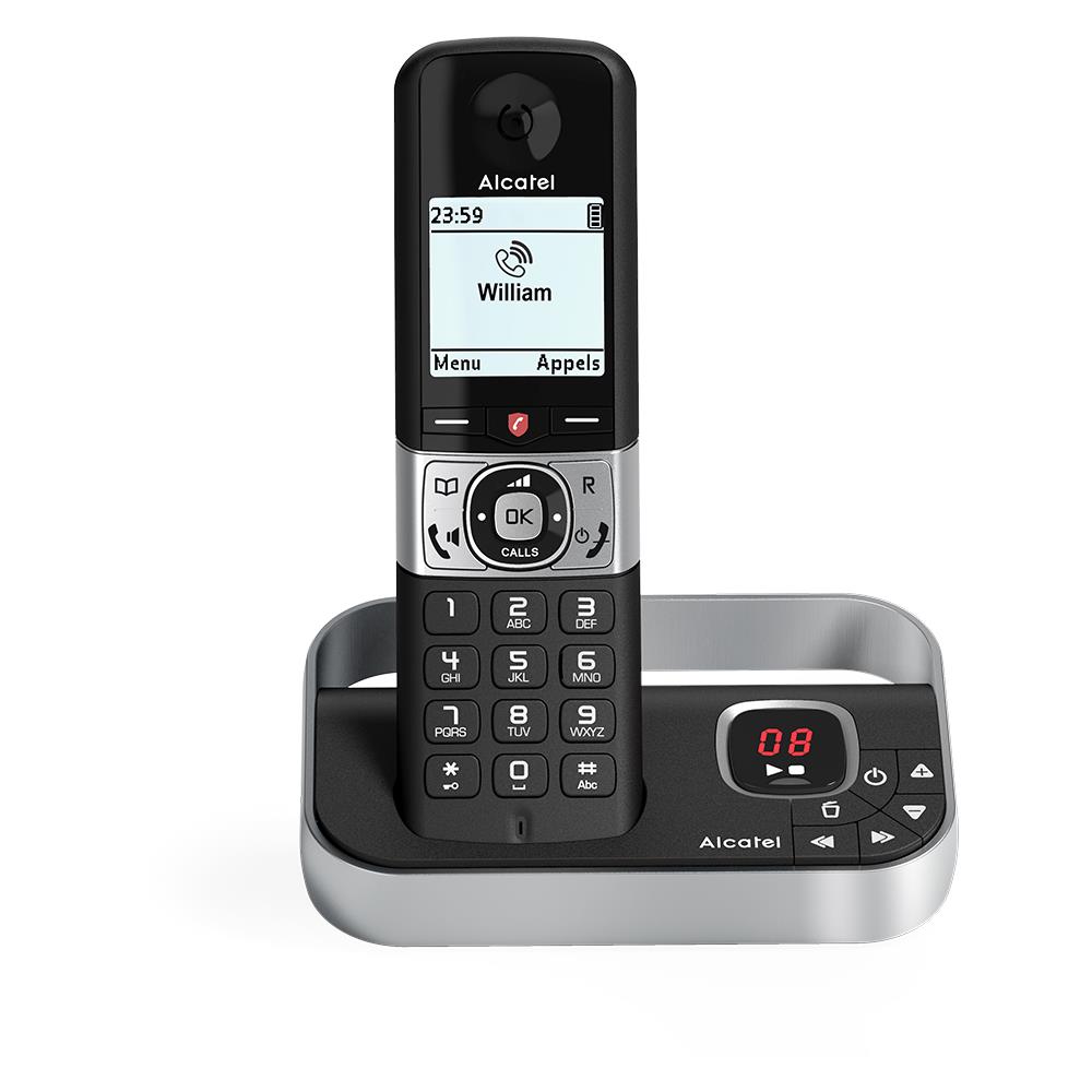 Telefono DECT Cordless F890 Voice DUO con Segreteria Telefonica e Blocco Chiamate Premium 2 Telefoni - Nero / Argento - Foto 2