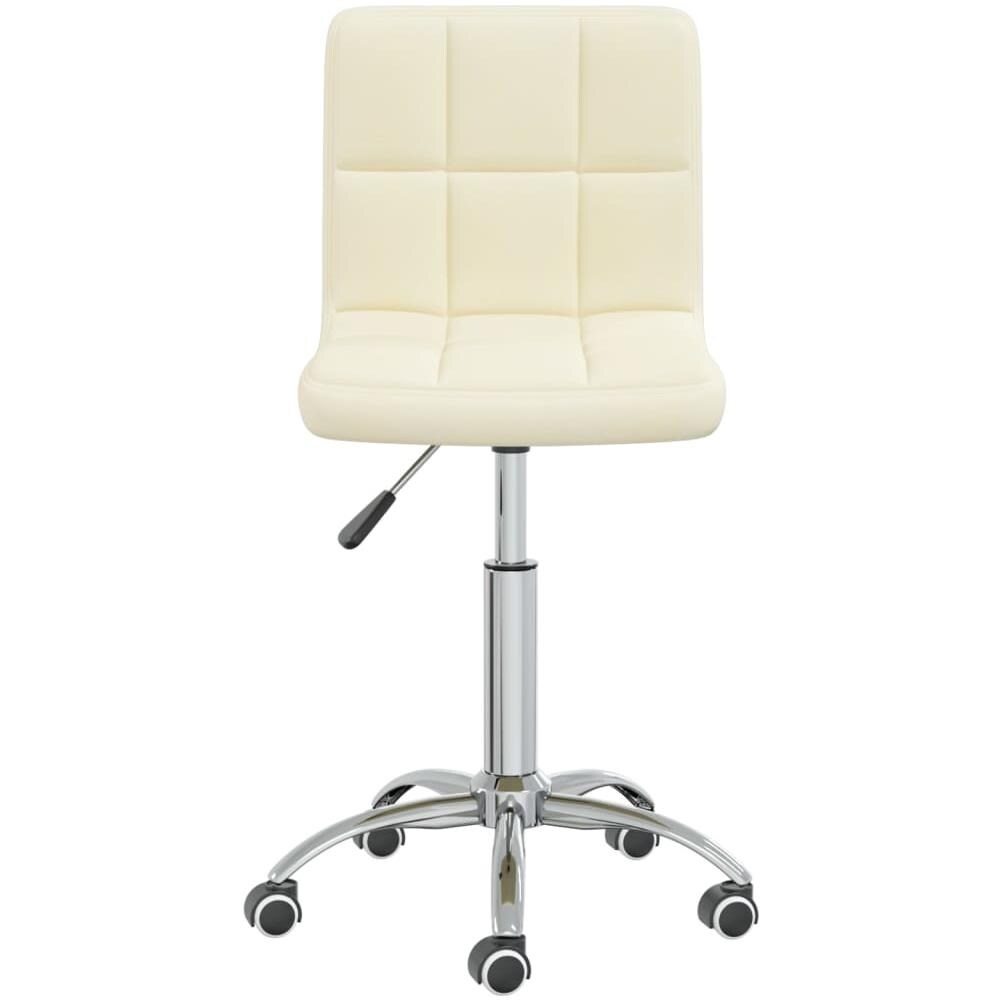 Sedia Girevole Da Ufficio Crema In Tessuto - Foto 3