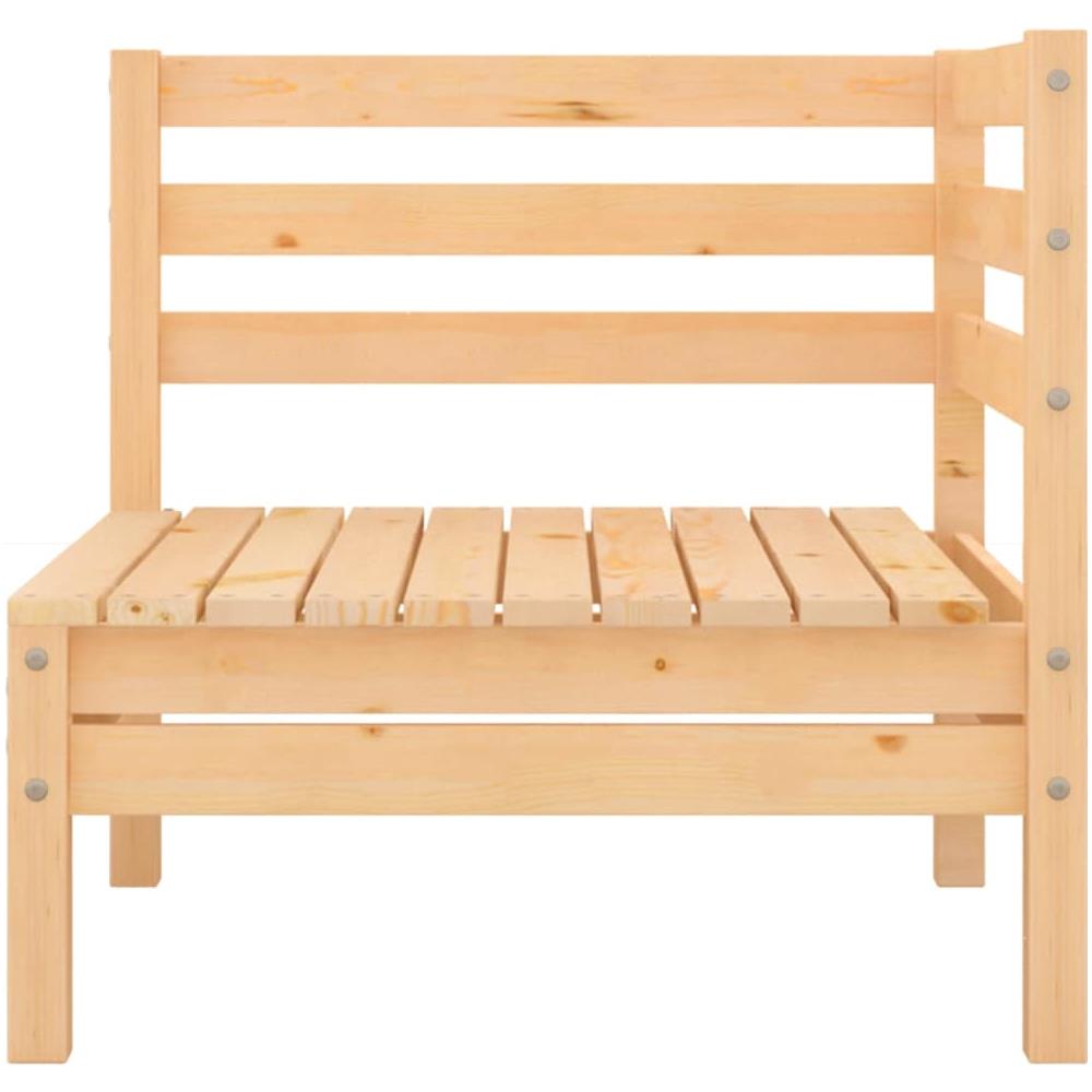 Set Salotto da Giardino 3 pz in Legno Massello di Pino - Foto 3