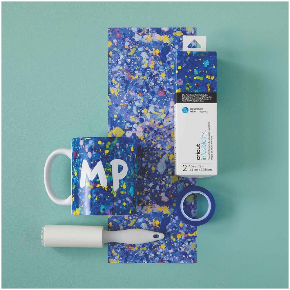 Fogli Di Trasferimento Per Mug Press - Splash Blue - 11,4 X 30,5 Cm - Foto 1