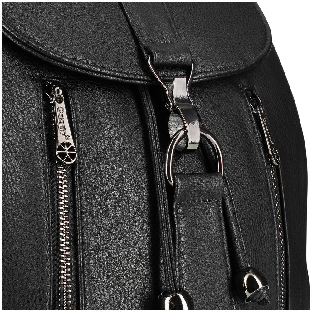 Zaino Da Donna In Similpelle, Nero - Foto 5