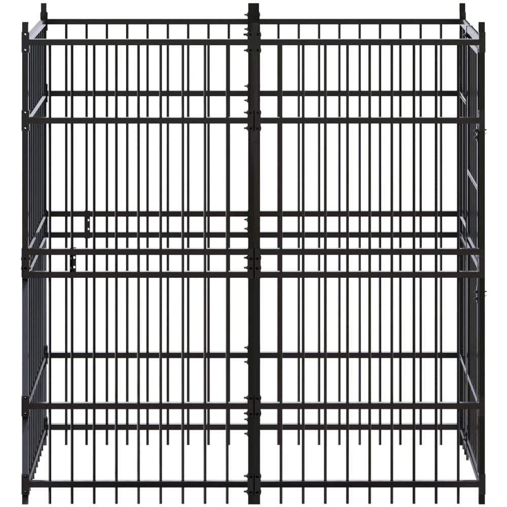 Gabbia Per Cani Da Esterno In Acciaio 1,84 M - Foto 3