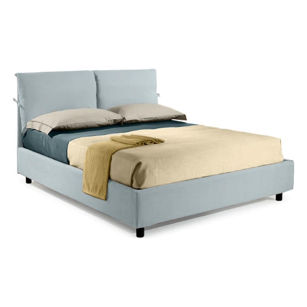 Letto Matrimoniale 180x200 Cm, Con Box Contenitore, Rivestimento In Tessuto Completamente Sfoderabile E Lavabile, Facile Da Assemblare, Made In Italy - Foto 1