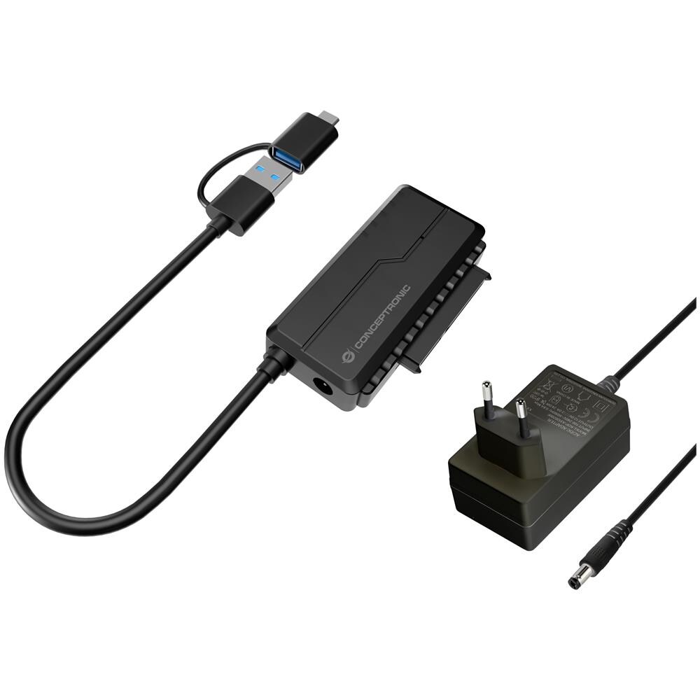 ABBY21B Adattatore Per Inversione Del Genere Dei Cavi USB Type-A SATA 22-pin Nero - Foto 1