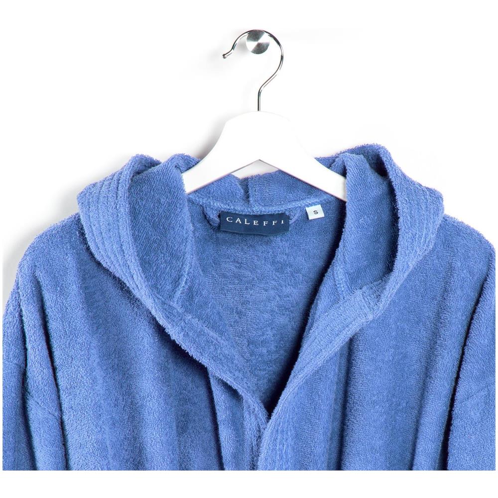 Accappatoio Con Cappuccio Spugnissima Minorca Junior In Cotone Colore Viola Misura 12-14 Anni - Foto 3