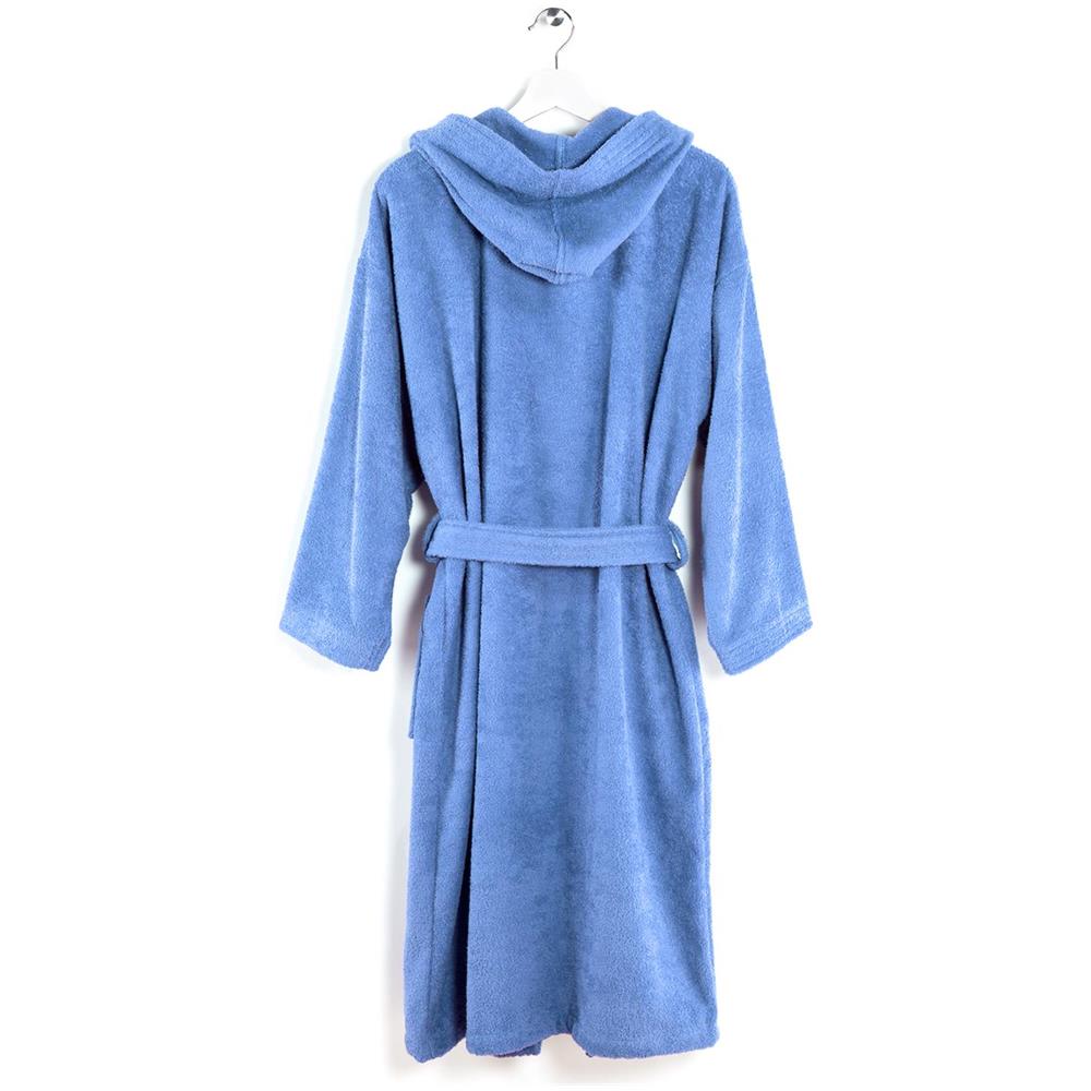 Accappatoio Con Cappuccio Spugnissima Minorca Junior In Cotone Colore Viola Misura 12-14 Anni - Foto 2