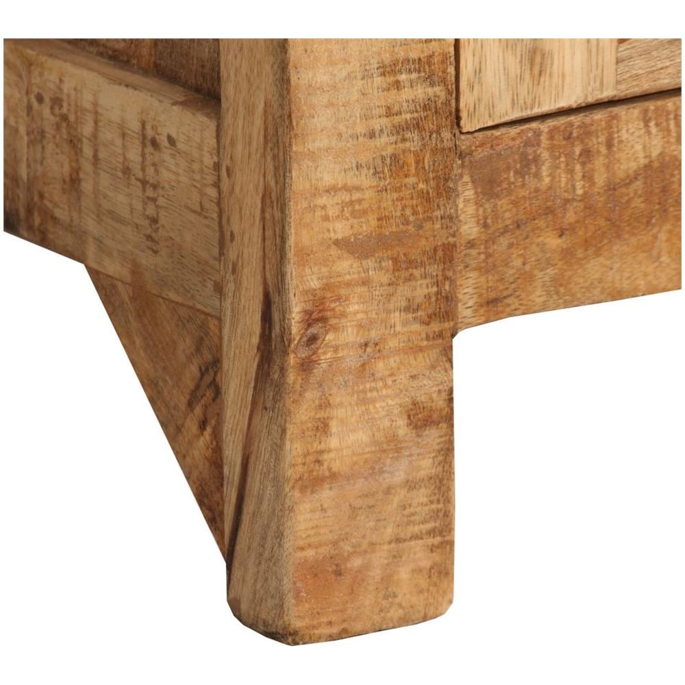 Credenza Con Ripiani In Legno Massello Di Mango 65x30x180 Cm - Foto 7