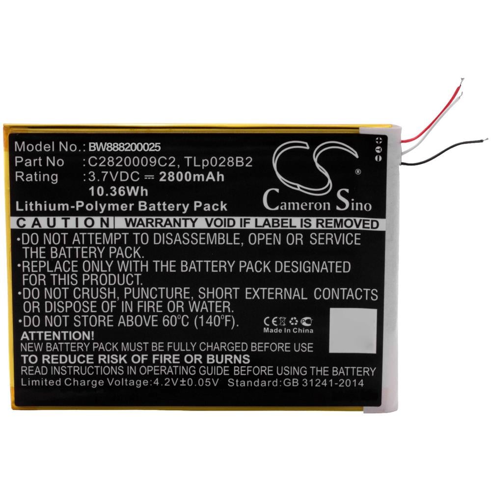 Litio-polimeri Batteria 2800mah (3.7v) Per Tablet Come Kurio C2820009c2, Tlp028b2, Tlp028bc, Tlp028bd - Foto 3