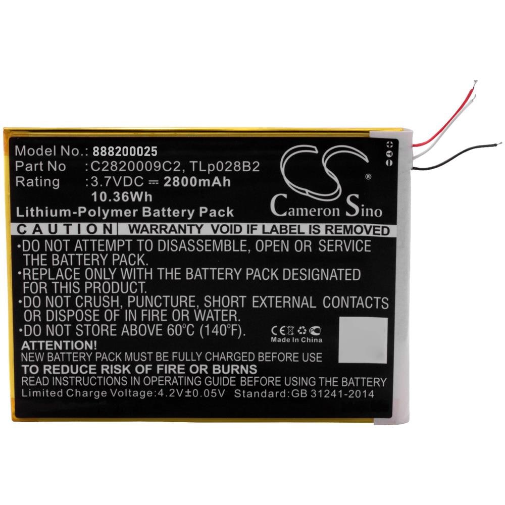 Litio-polimeri Batteria 2800mah (3.7v) Per Tablet Come Kurio C2820009c2, Tlp028b2, Tlp028bc, Tlp028bd - Foto 1