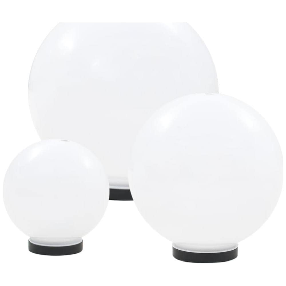 Set Lampade A Led Sferiche 3 Pz In Pmma 20/30/40cm - Foto 2