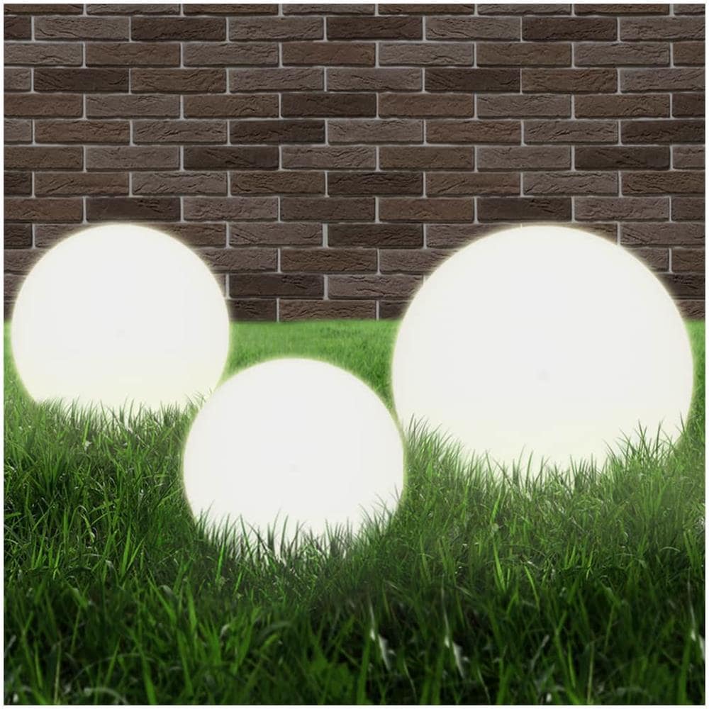 Set Lampade A Led Sferiche 3 Pz In Pmma 20/30/40cm - Foto 1