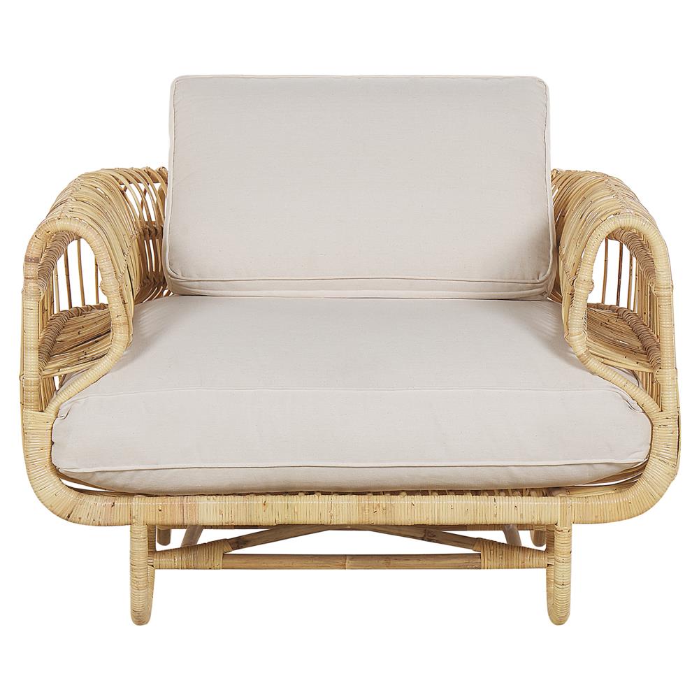 Poltrona In Rattan Beige Dolcedo - Foto 2