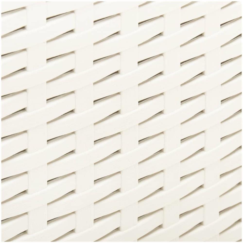 Tavolo Da Giardino Bianco 53x53x40 Cm In Plastica - Foto 2