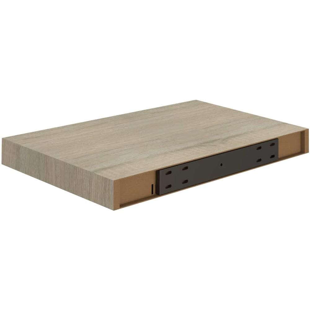 Scaffali A Parete 2 Pz Rovere 40x23x3,8 Cm In Mdf - Foto 8