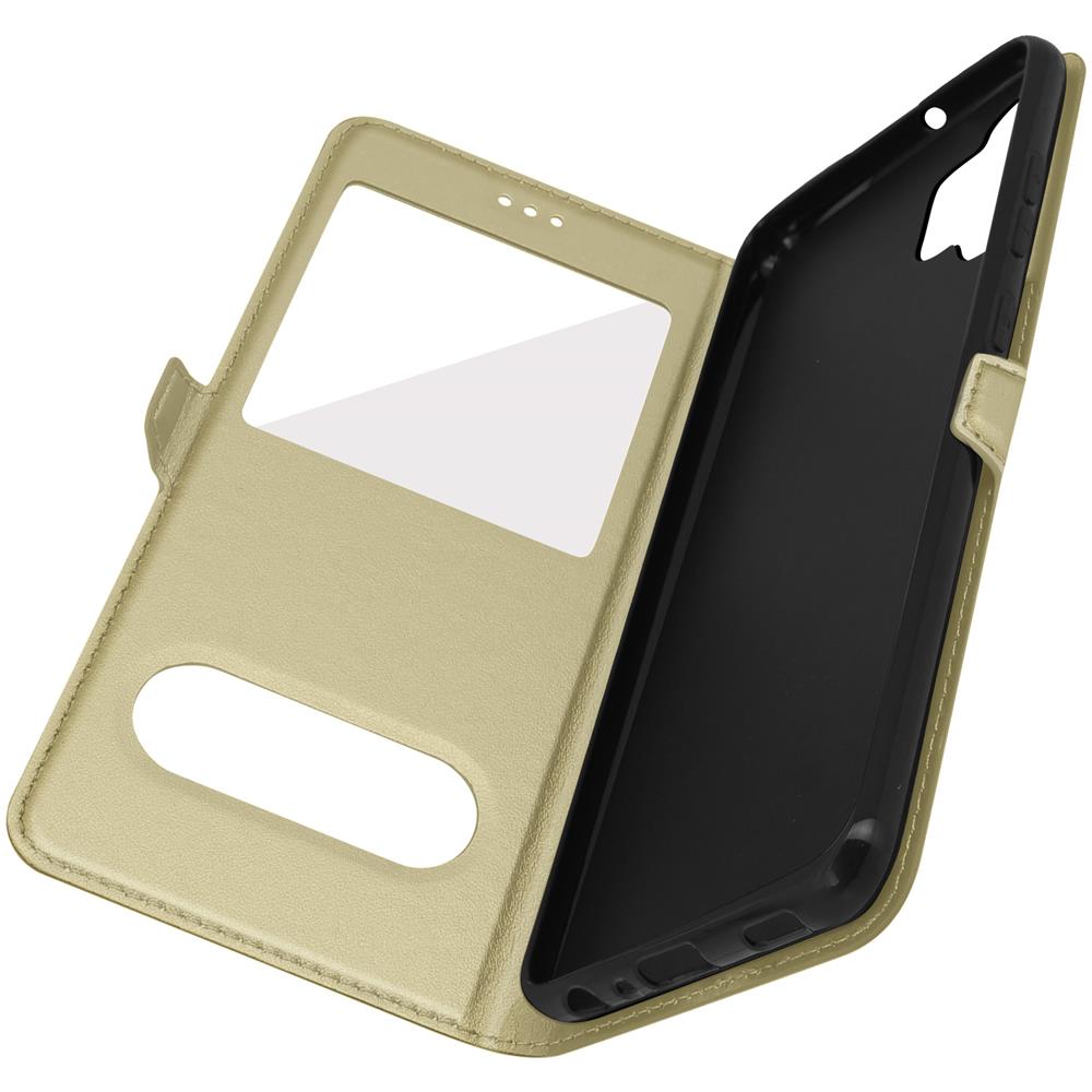 Custodia Samsung Galaxy A32 Con Doppia Finestra Supporto Video Beige - Foto 1